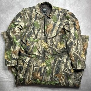 Red Head Coveralls Mens 3XL Green Insulated Quilted Lined Mossy Oak Hunting
